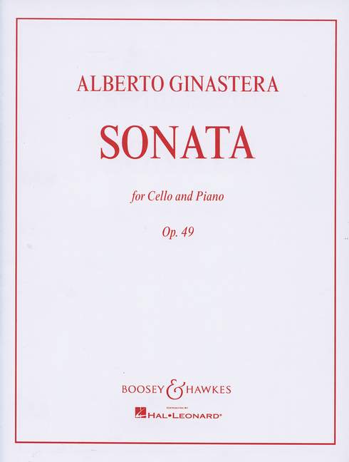 Alberto Ginastera: Sonata op. 49: Cello: Instrumental Work