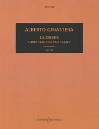 Alberto Ginastera: Glosses op. 48: Orchestra