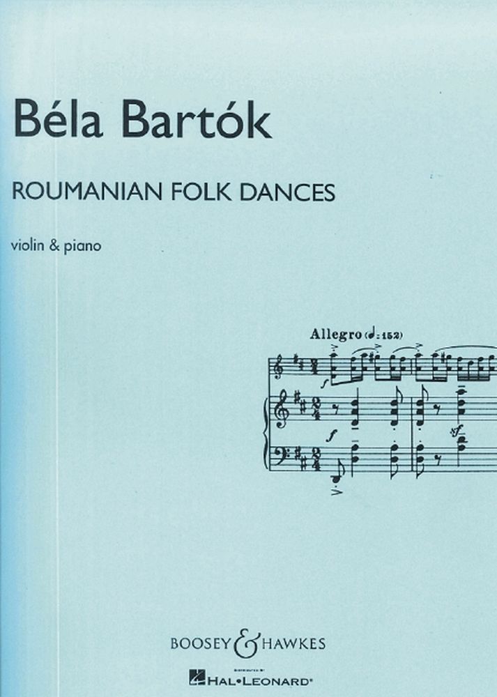 Béla Bartók: Roumanian Folk Dances: Violin & Piano: Instrumental Work