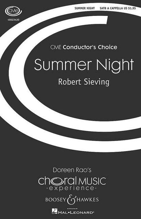Robert Sieving: Summer Night: SATB: Vocal Score