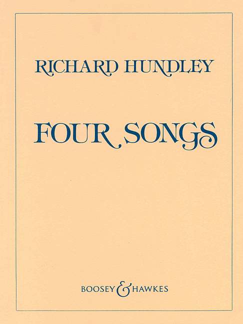 Richard Hundley: Four Songs: Voice: Vocal Album