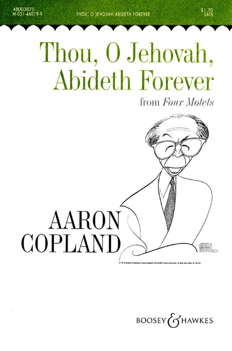 Aaron Copland: Thou  O Jehovah  Abideth Forever: SATB: Vocal Score