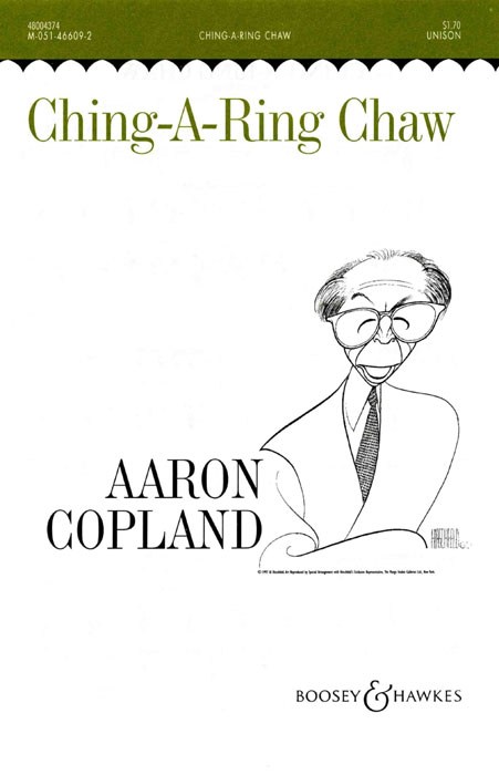 Aaron Copland: Ching-a-Ring Chaw: Unison Voices: Vocal Score