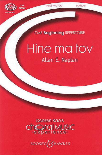 Allan Naplan: Hine Ma Tov: 2-Part Choir: Vocal Work
