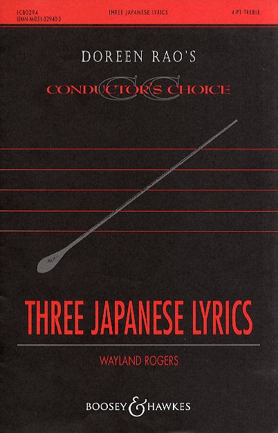 Wayland Rogers: Three Japanese Lyrics: SSAA: Vocal Album
