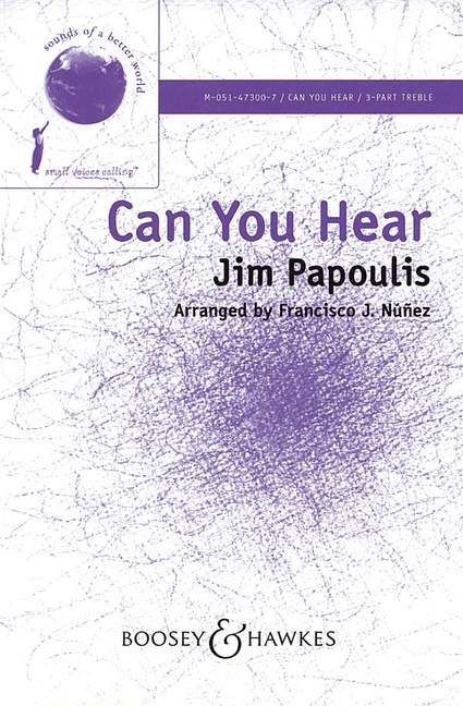 Jim Papoulis: Can you hear: SSA: Vocal Score