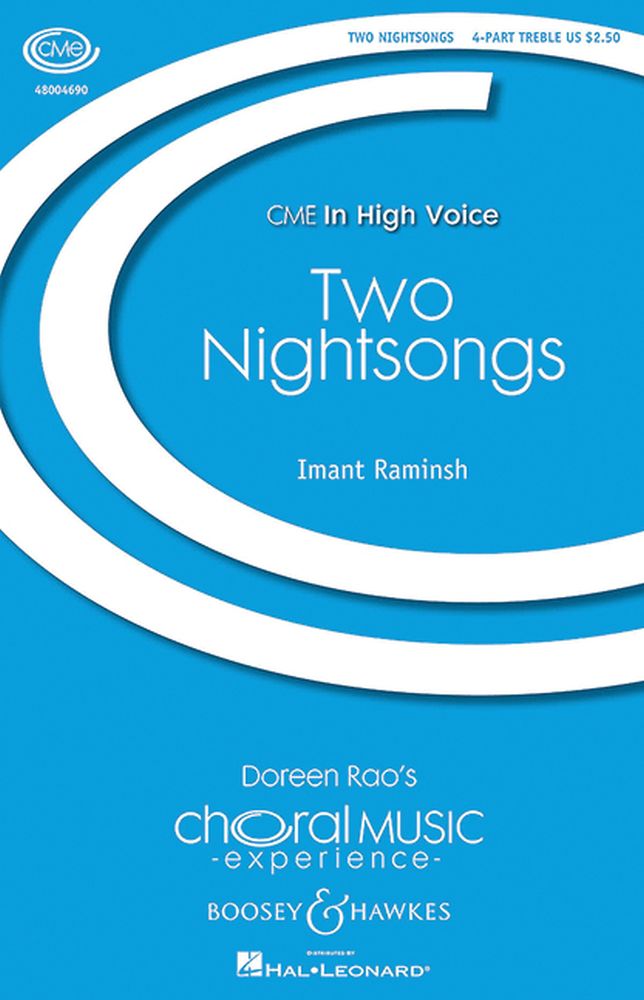 Imant Raminsh: Two Nightsongs: SSAA: Vocal Score