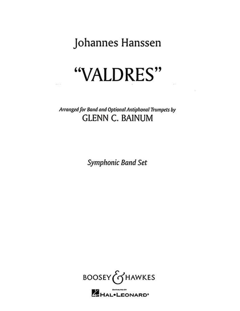 Johannes Hanssen: Valdres: Concert Band