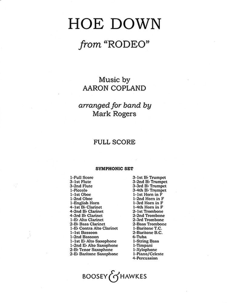 Aaron Copland: Hoe Down from Rodeo: Concert Band