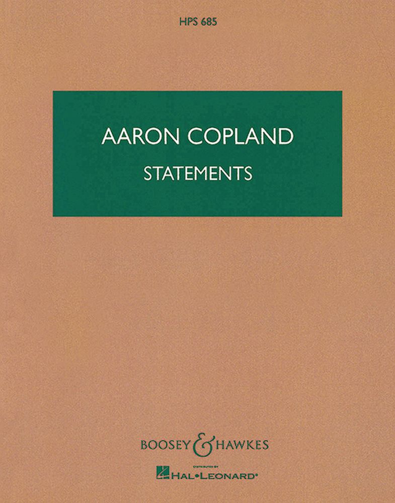 Aaron Copland: Statements: Orchestra