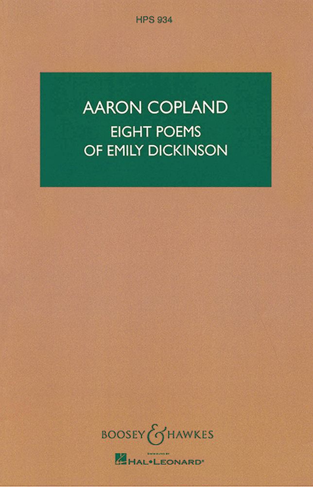Aaron Copland: Eight Poems of Emily Dickinson: Medium Voice