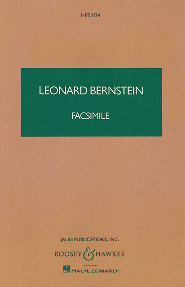 Leonard Bernstein: Facsimile - study score: Orchestra: Instrumental Work