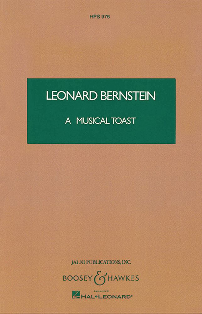 Leonard Bernstein: Musical Toast - study score: Orchestra: Instrumental Work