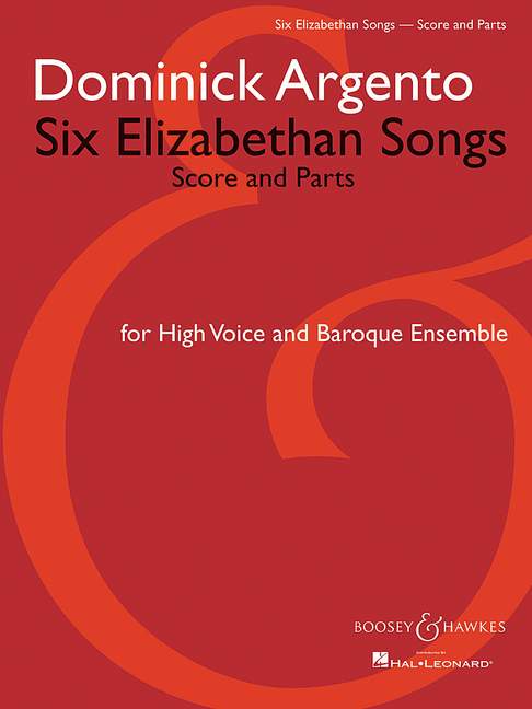Dominick Argento: Six Elizabethan Songs: High Voice