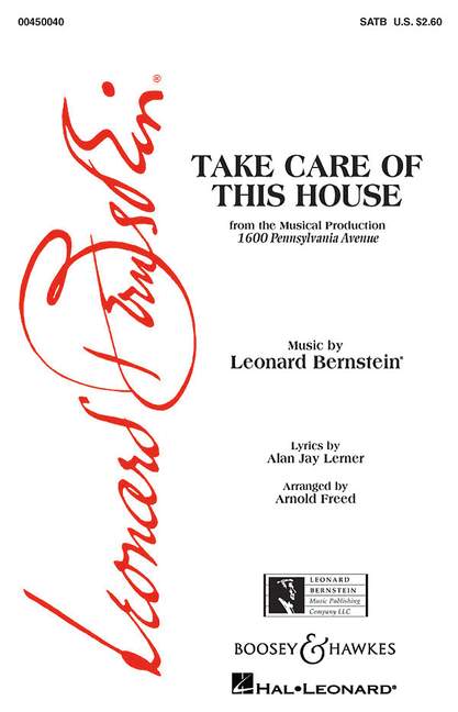 Leonard Bernstein: Take Care Of This House SATB: SATB: Vocal Score