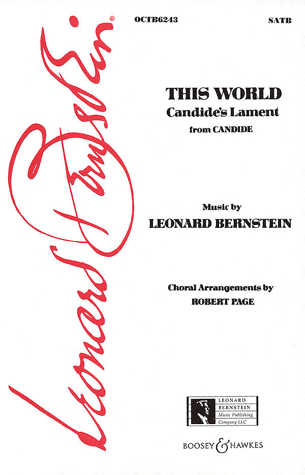 Leonard Bernstein: This World: SATB: Vocal Score