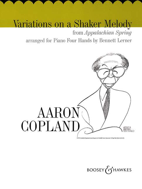 Aaron Copland: Variations On A Shaker Melody: Piano Duet