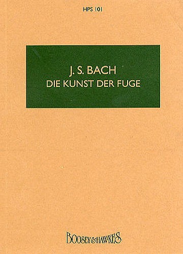 Johann Sebastian Bach: The Art Of Fugue BWV 1080: Orchestra: Miniature Score