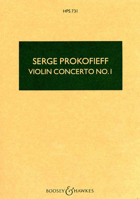 Sergei Prokofiev: Violin Concerto No.1 In D Op.19: Orchestra: Study Score