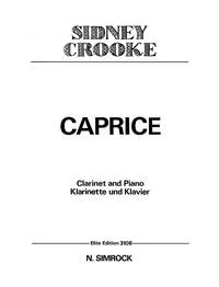 Sydney Crooke: Caprice in G: Clarinet