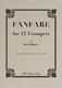 Alfred Blatter: Fanfare: Trumpet Ensemble: Miniature Score