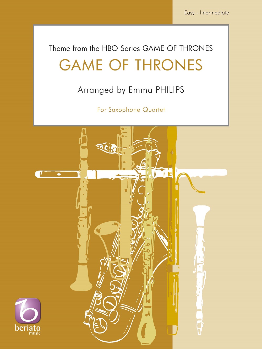 Ramin Djawadi: Game of Thrones: Saxophone Ensemble: Score and Parts