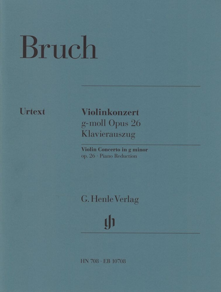 Max Bruch: Violin Concerto No. 1 In G Minor Op. 26: Violin: Score