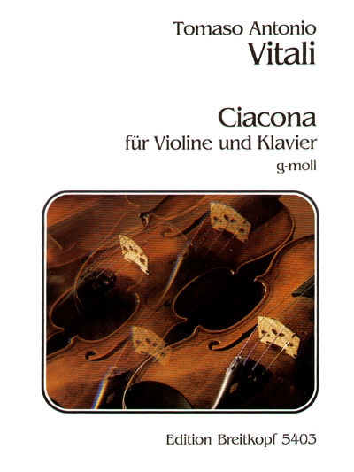 Tomaso Antonio Vitali: Chaconne G: Violin: Piano Reduction