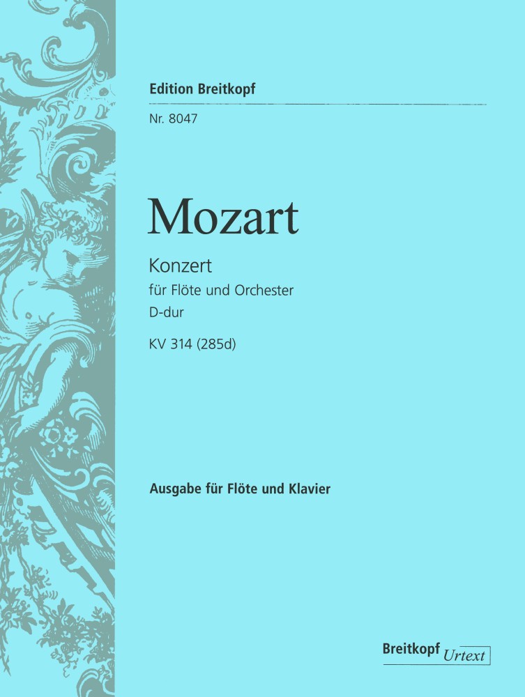 Wolfgang Amadeus Mozart: Flute Concerto No. 2 In D Major KV 314: Flute: Piano