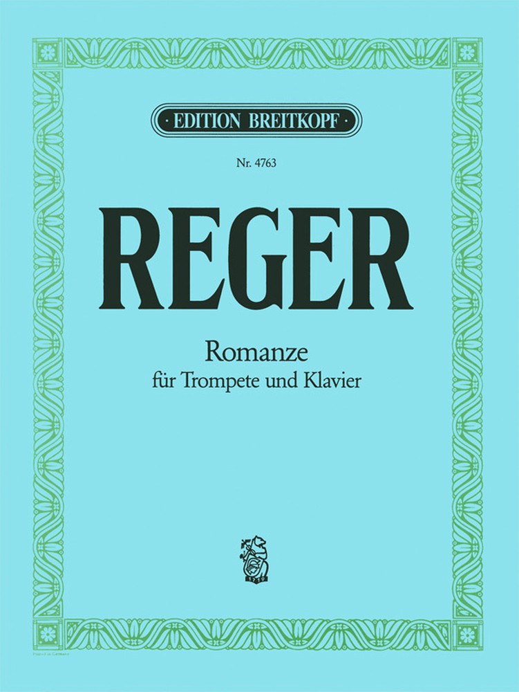 Max Reger: Romanze in G-Dur / Romance in G major: Trumpet: Instrumental Work