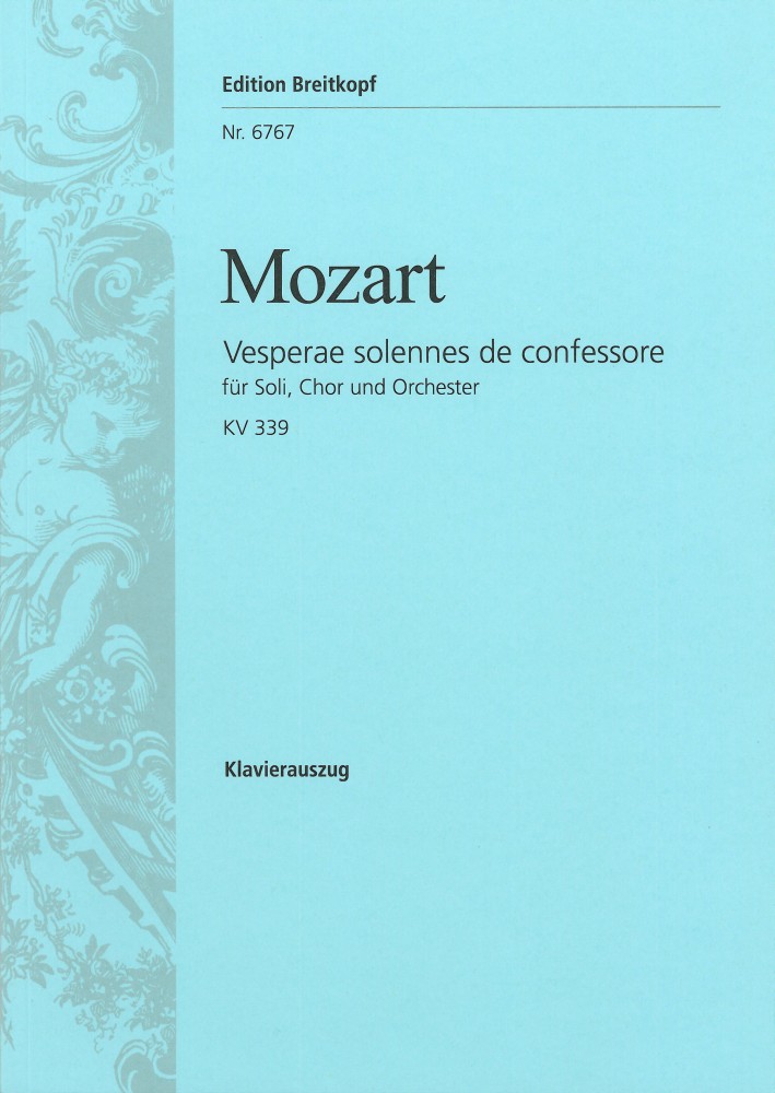 Wolfgang Amadeus Mozart: Vesperae Solennes KV 339: SATB: Vocal Score