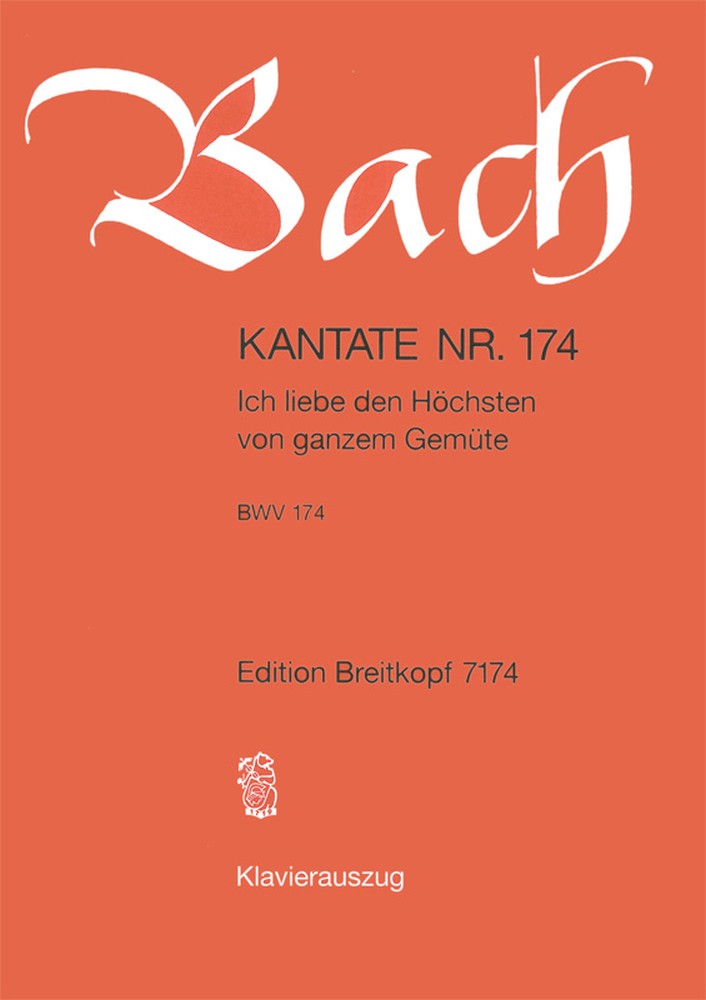 Johann Sebastian Bach: Cantata 174 Ich Liebe Den Höchsten: Mixed Choir: Vocal