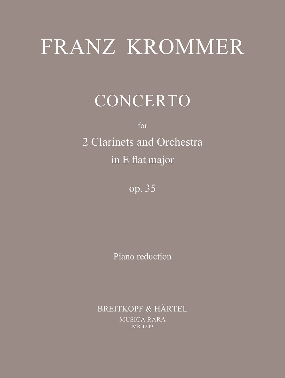 Franz Krommer: Concerto In Eb Op. 35: Piano: Score