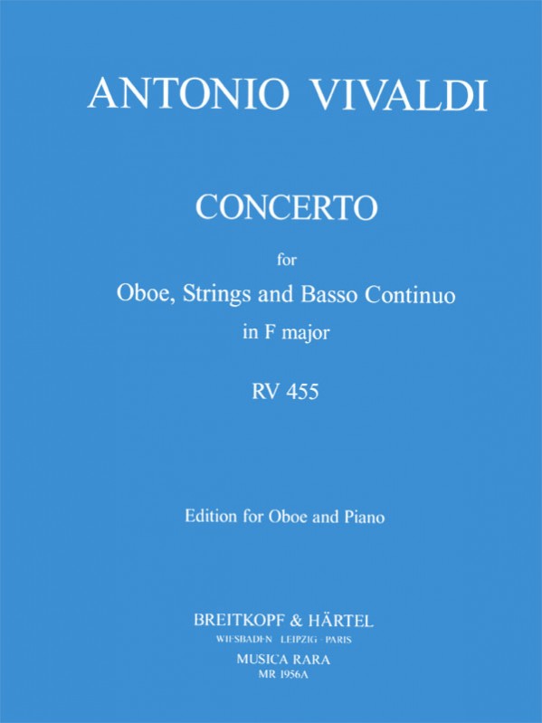 Antonio Vivaldi: Concerto in F RV 455: Oboe: Piano Reduction