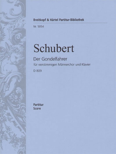 Franz Schubert: Der Gondelfahrer D 809: Score