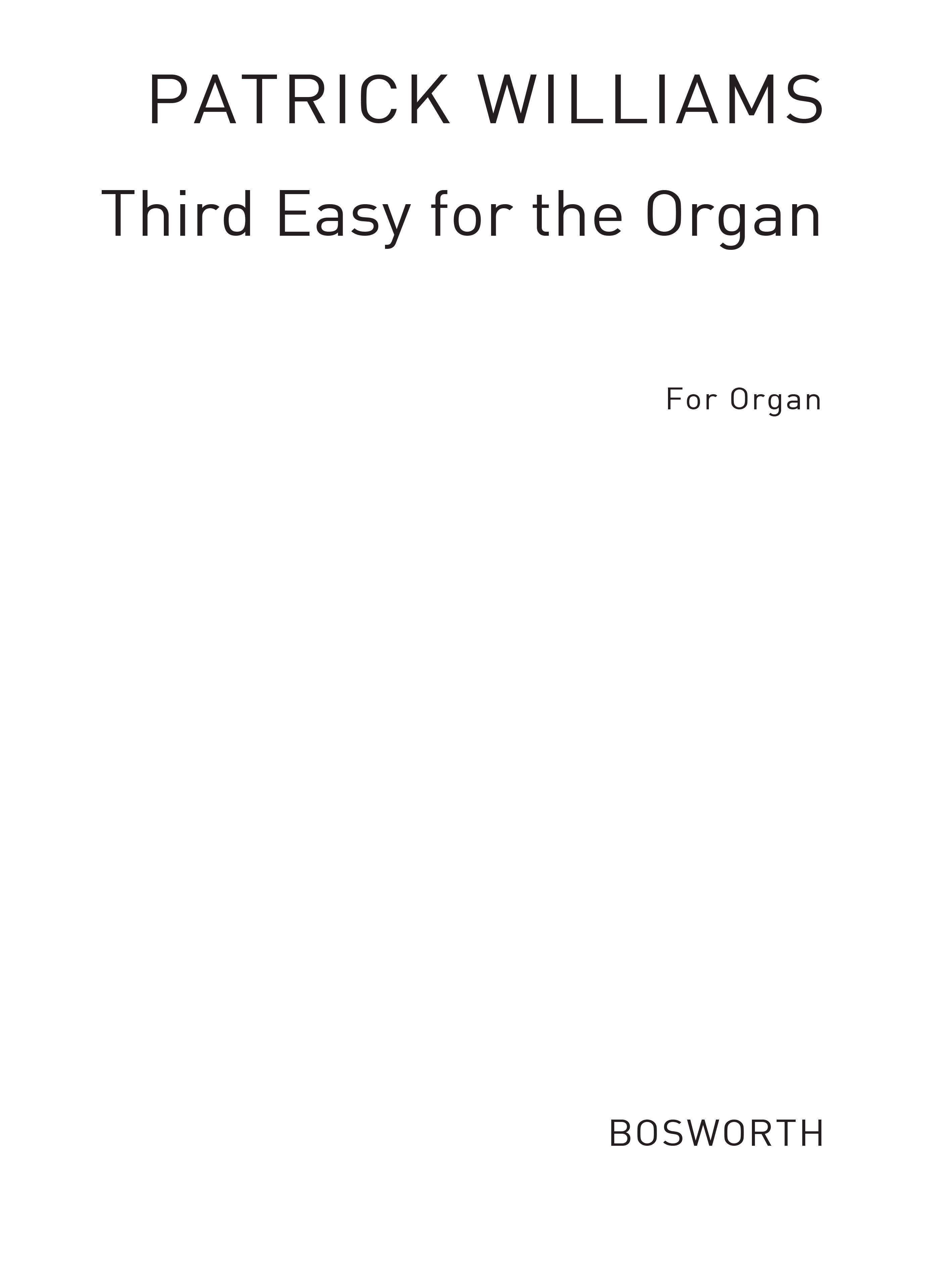 R. Williams: Third Easy Album For The Organ: Organ: Instrumental Album