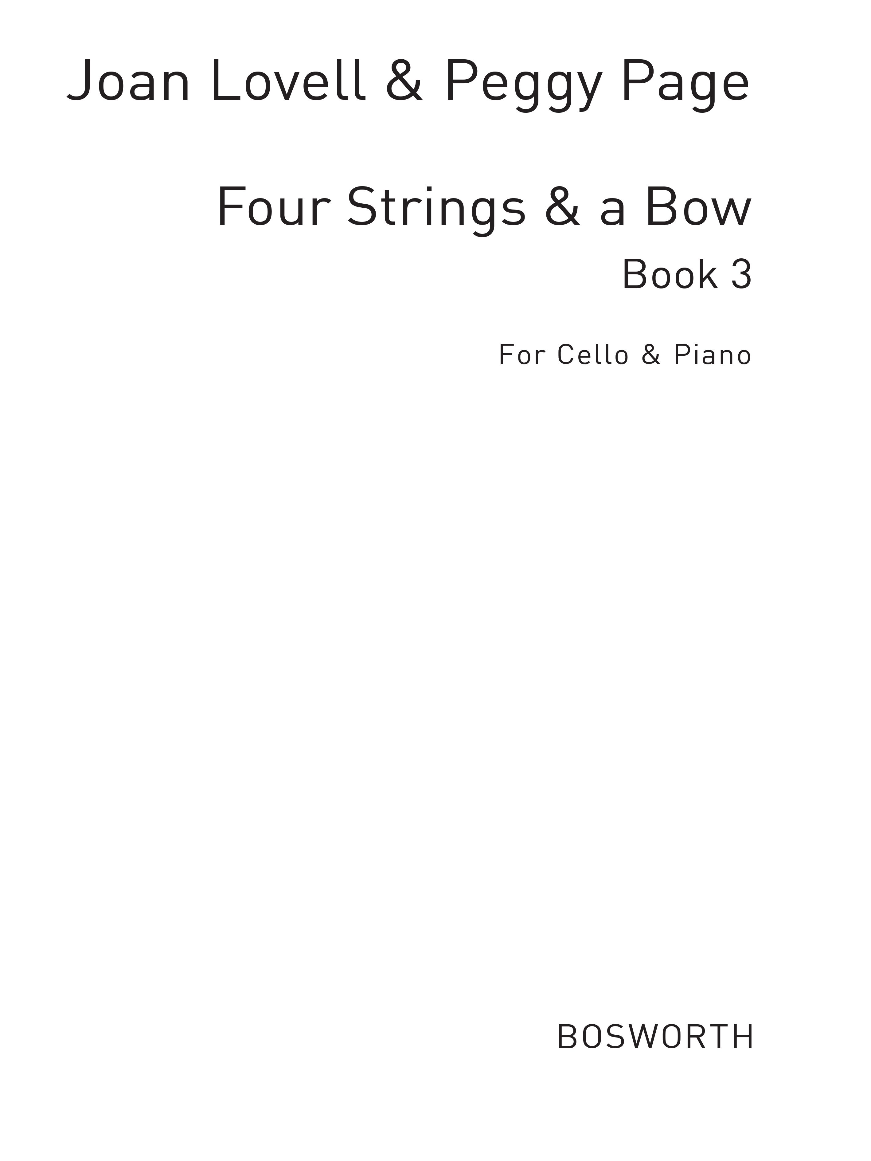 Lovell-Page: Four Strings & A Bow 3: Cello: Instrumental Tutor