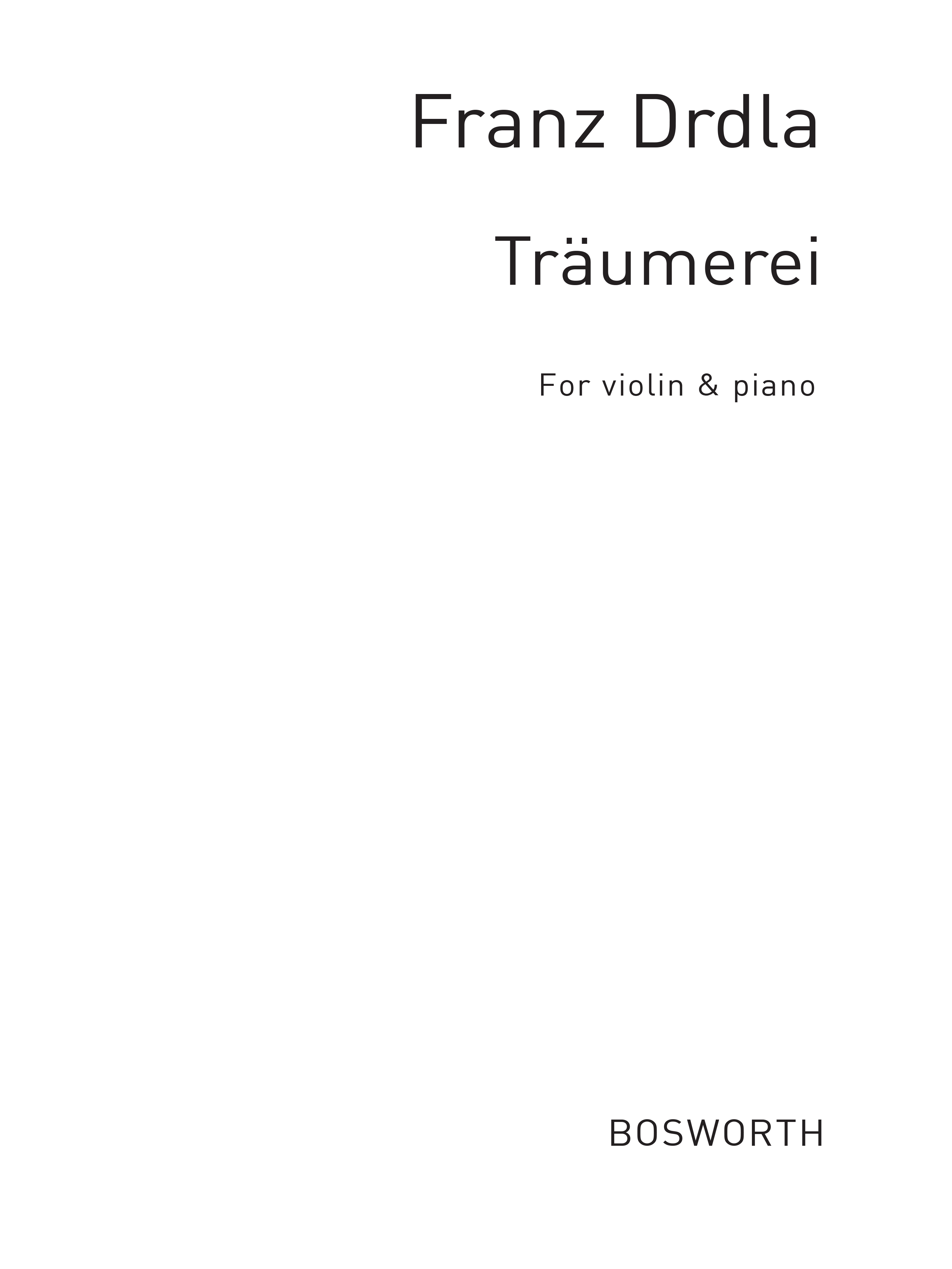 Franz Drdla: Traumerei Op.21: Violin: Instrumental Work