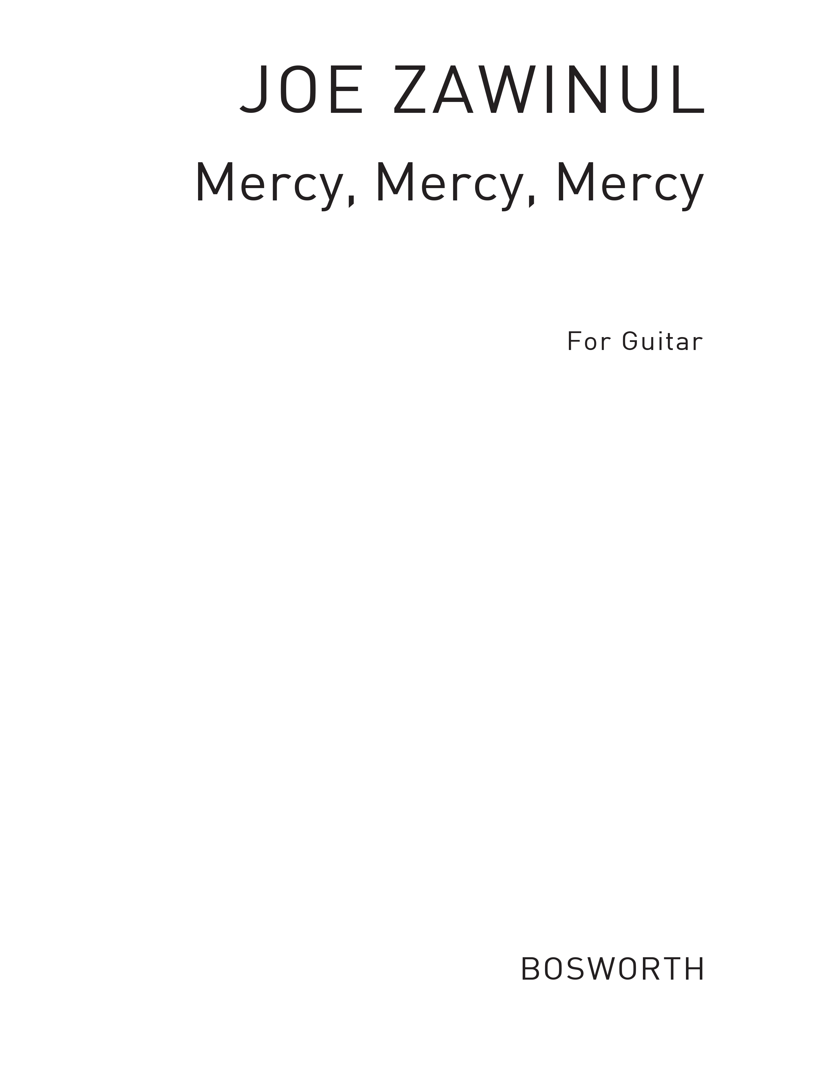 Joe Zawinul: Mercy  Mercy  Mercy (Guitar): Guitar: Instrumental Work