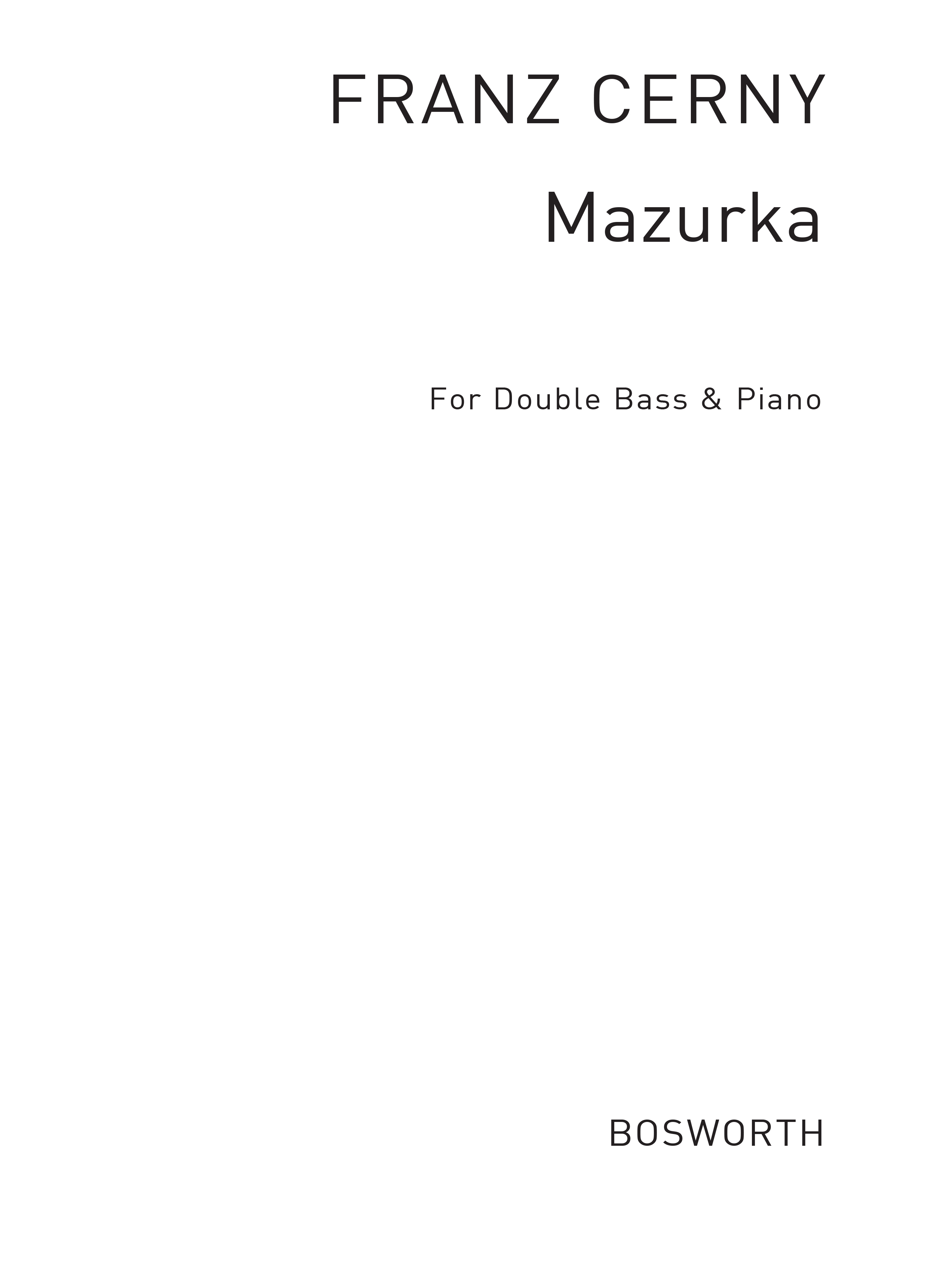 Mazurka 5: Double Bass: Instrumental Work