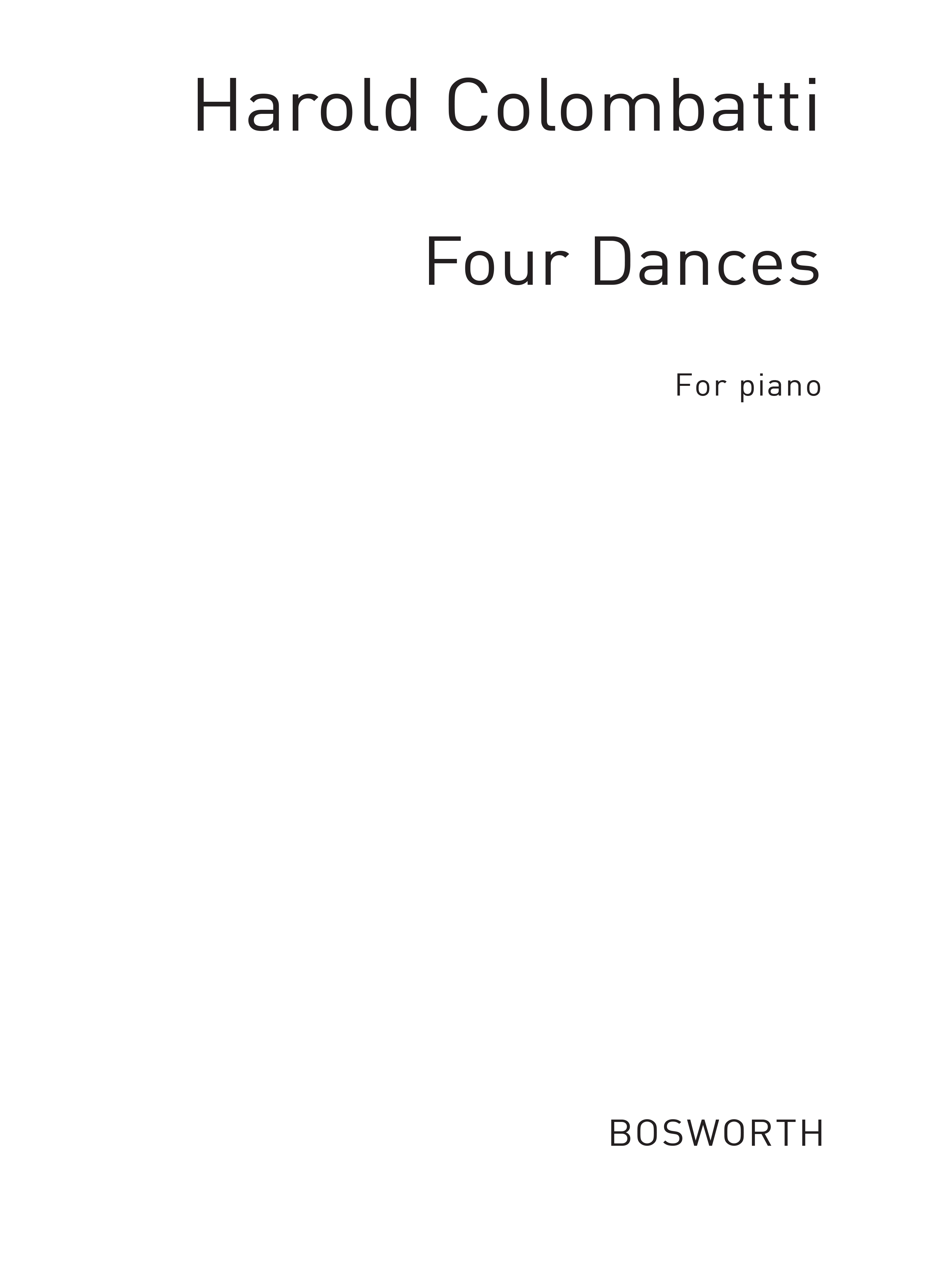 Harold Colombatti: Colombatti  H Four Dances Piano: Piano: Instrumental Work