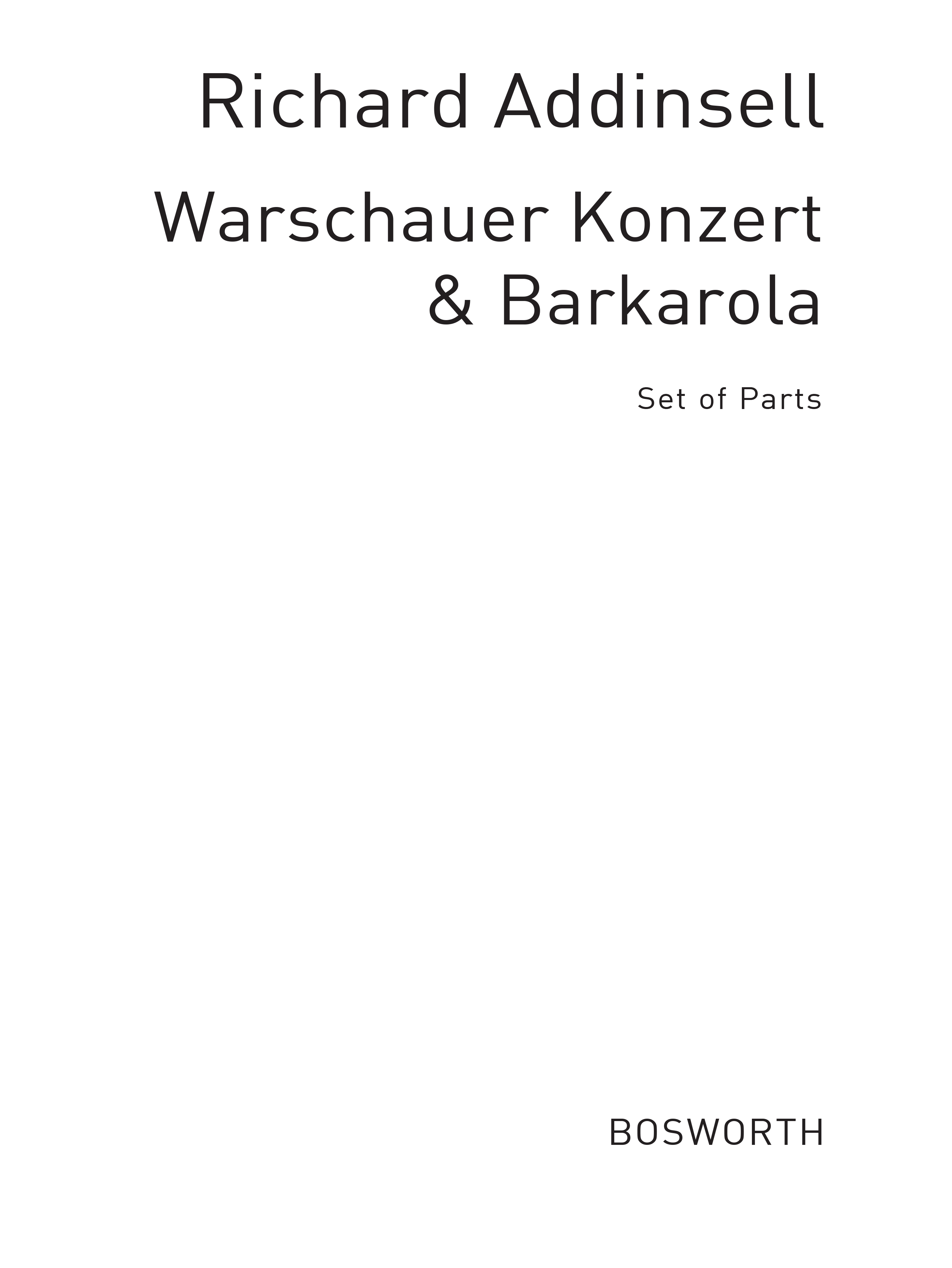 Warschauer Konzert + Offenbach  J Barkarole Tocm: Ensemble
