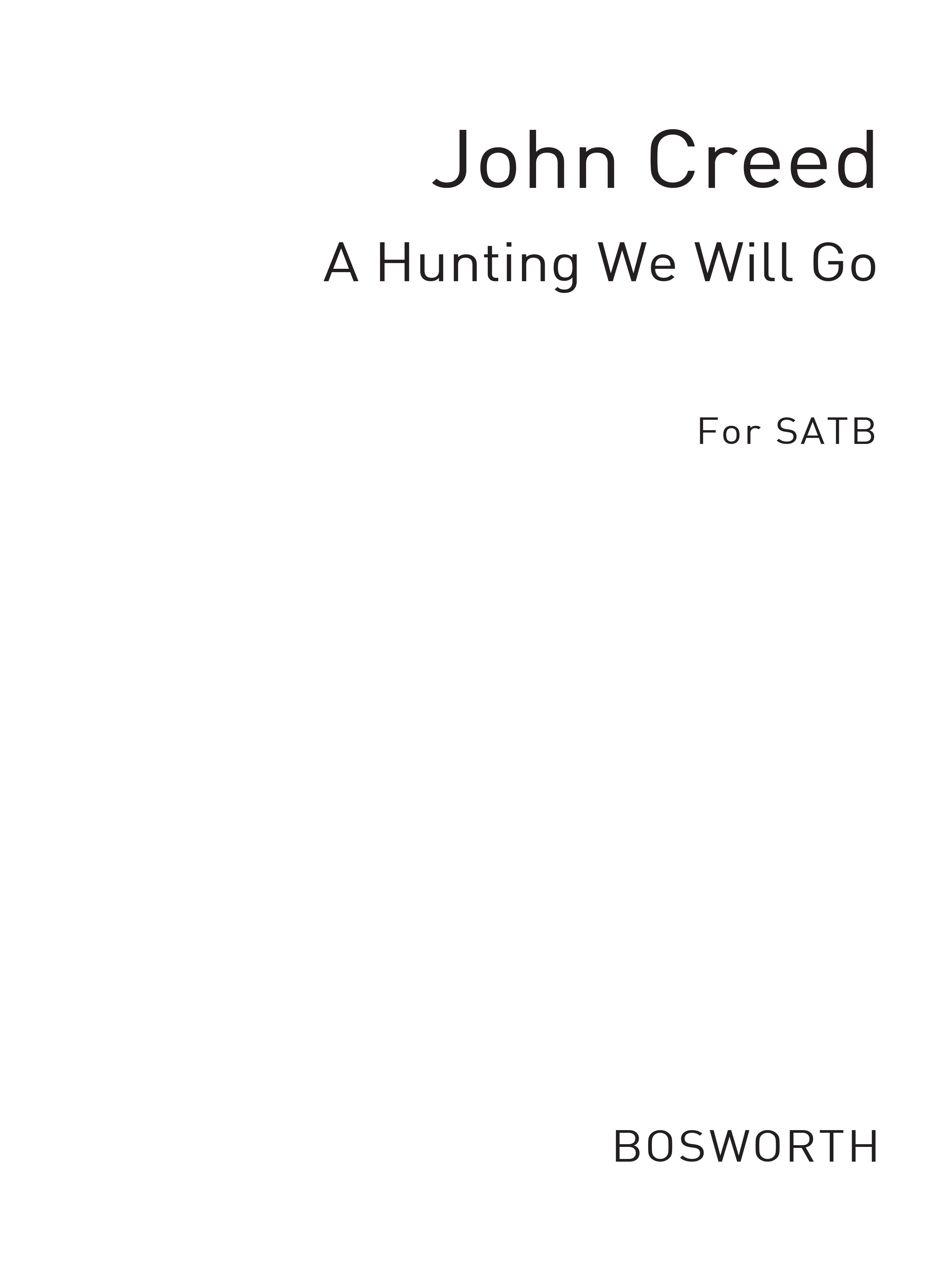 A-hunting We Will Go: SATB: Score