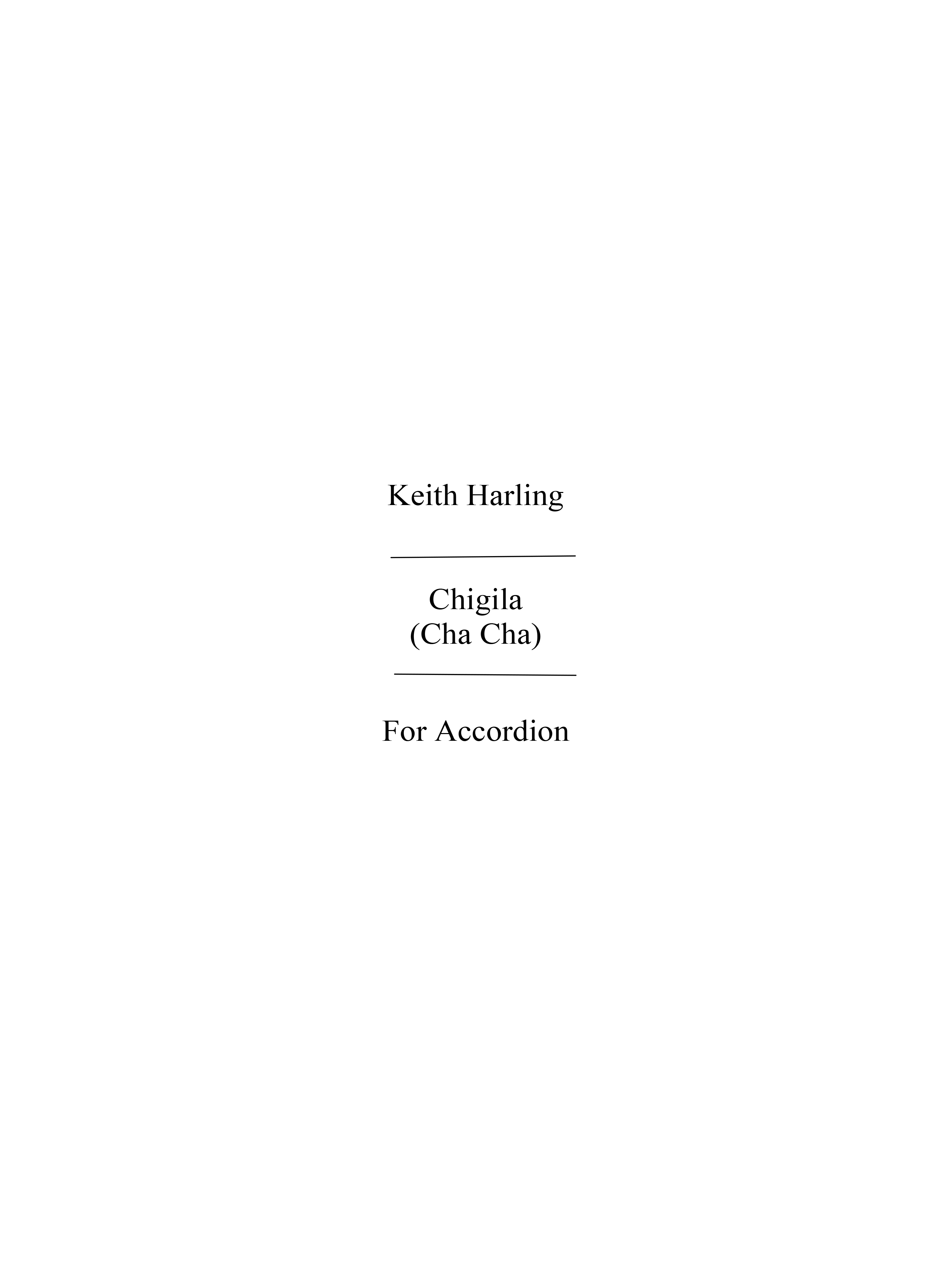 Keith Harling: Keith Harling: Chigila: Accordion: Instrumental Work