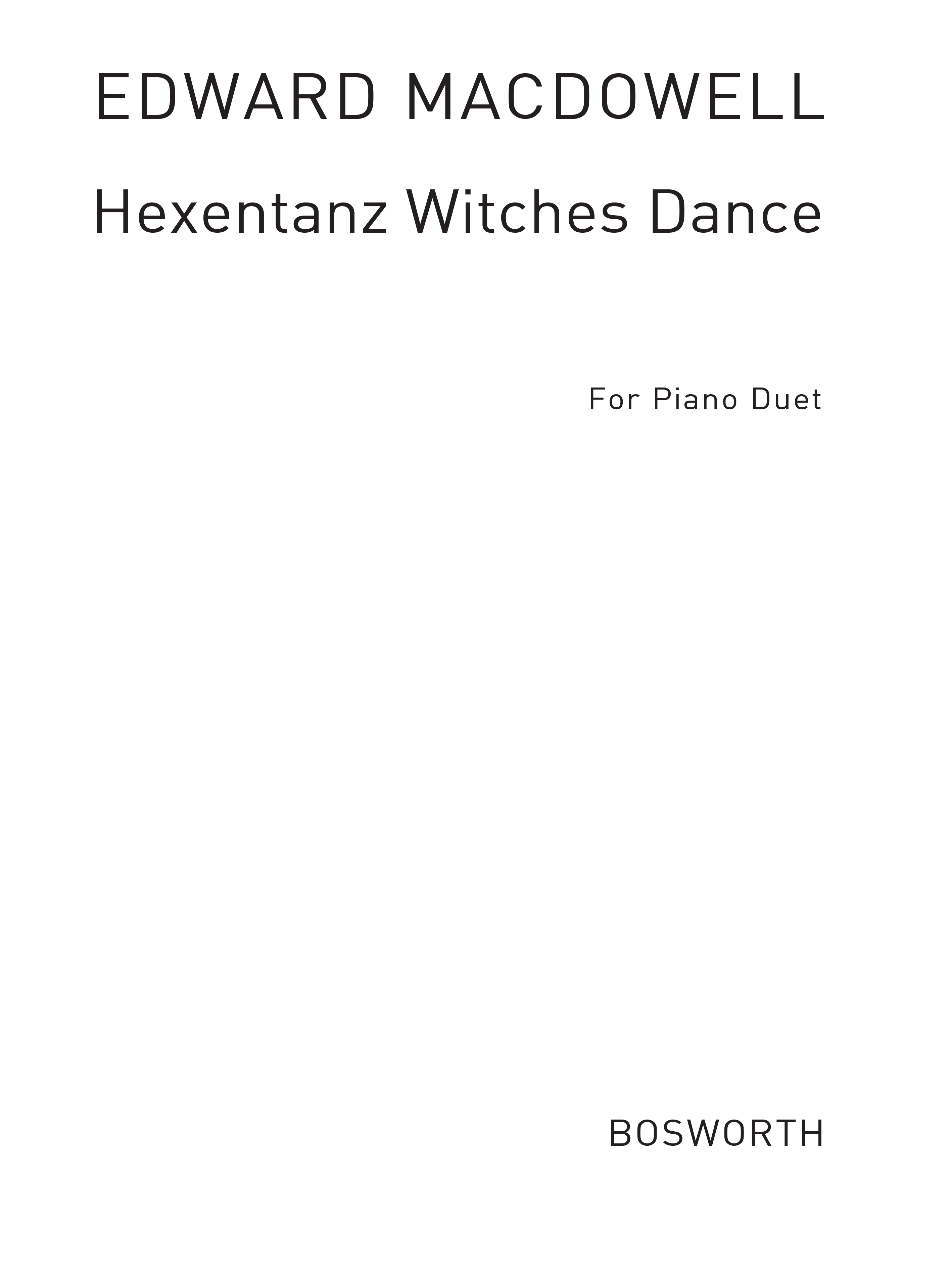 Hexentanz Witches Dance Op.17 No.2 Duet: Piano