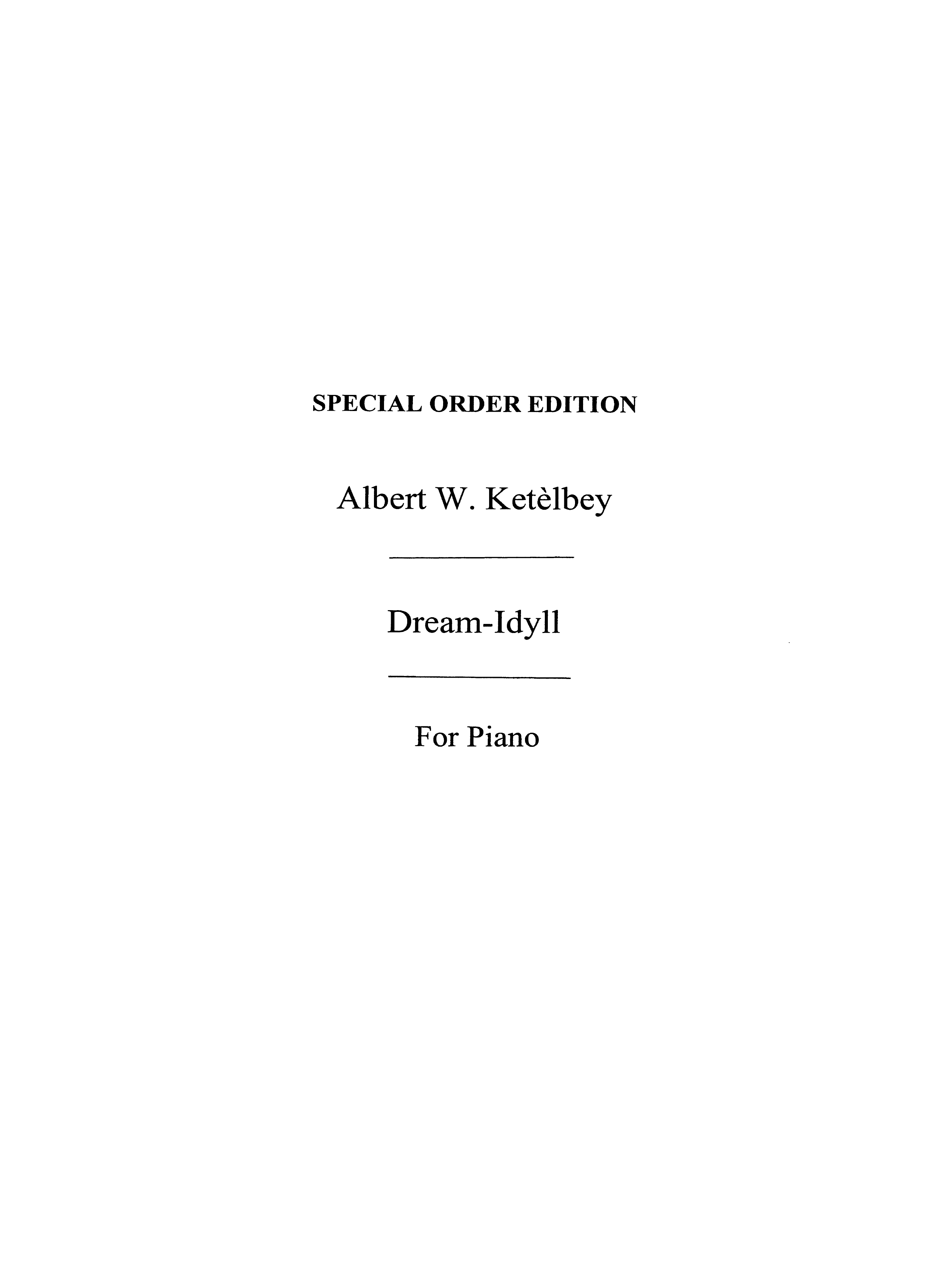 Albert Ketlbey: Dream Idyll: Piano: Instrumental Work