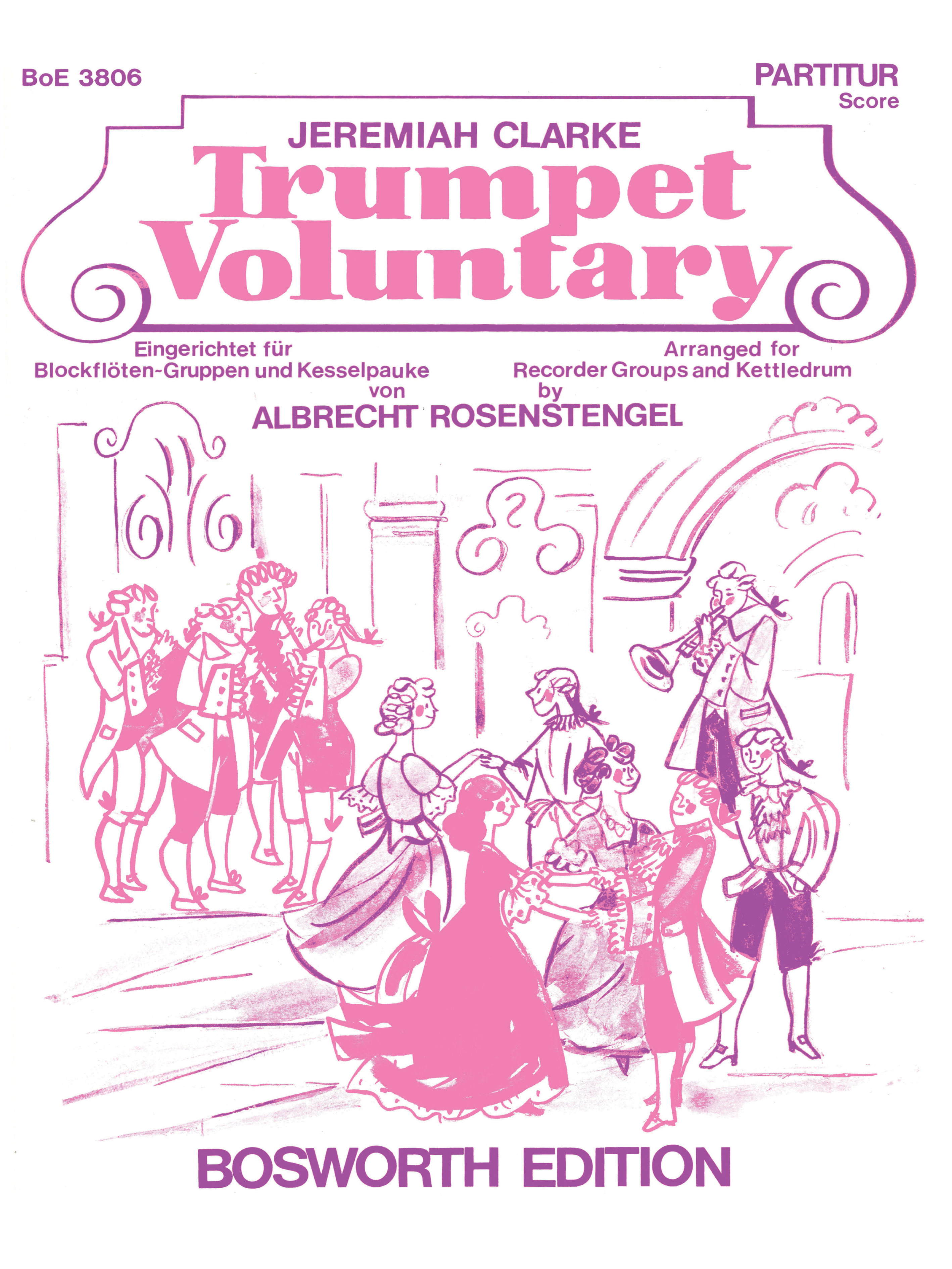 Jeremiah Clarke: Trumpet Voluntary (Score And Parts): Recorder Ensemble: