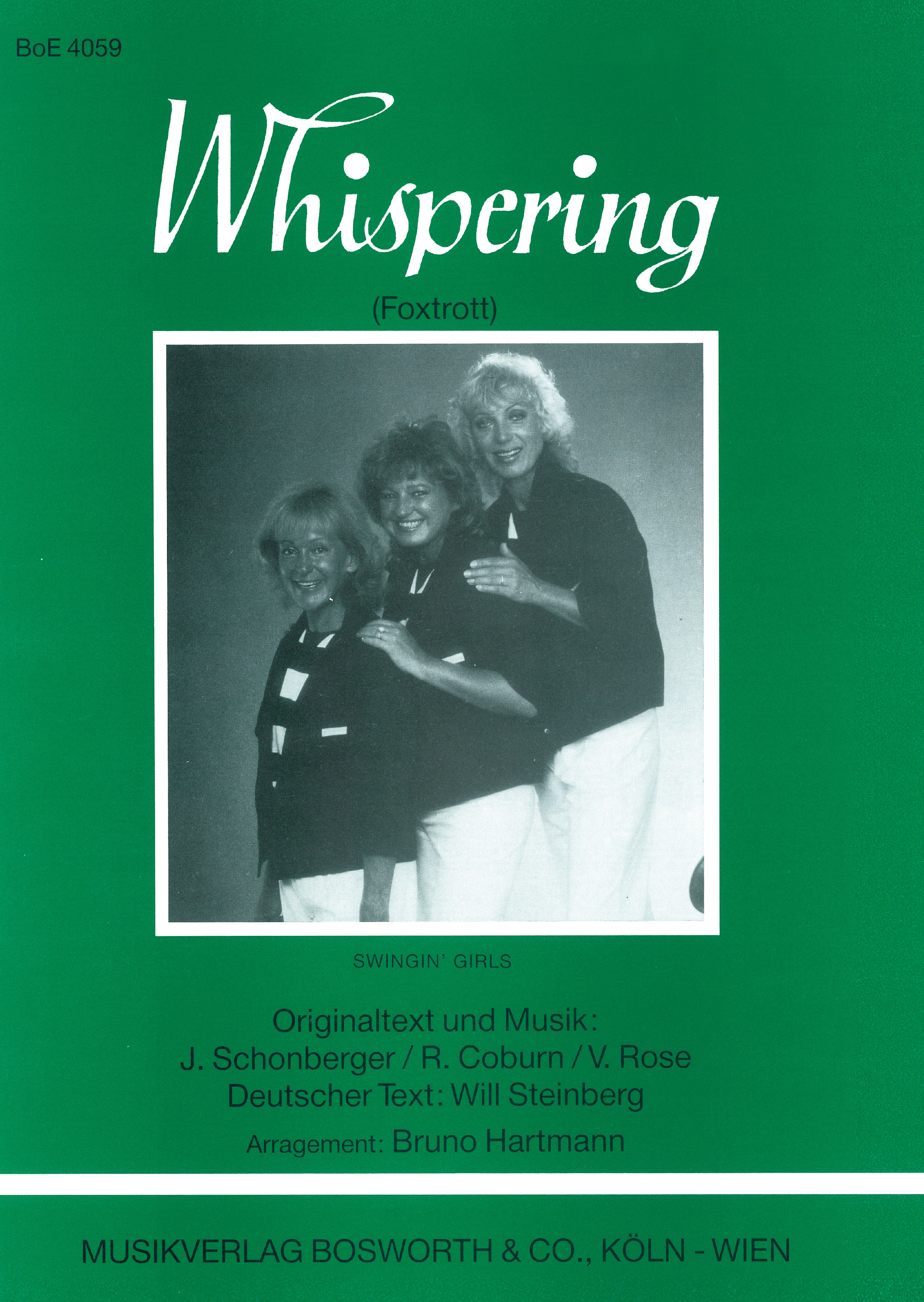 John Schonberger: Whispering: Melody  Lyrics & Chords: Single Sheet