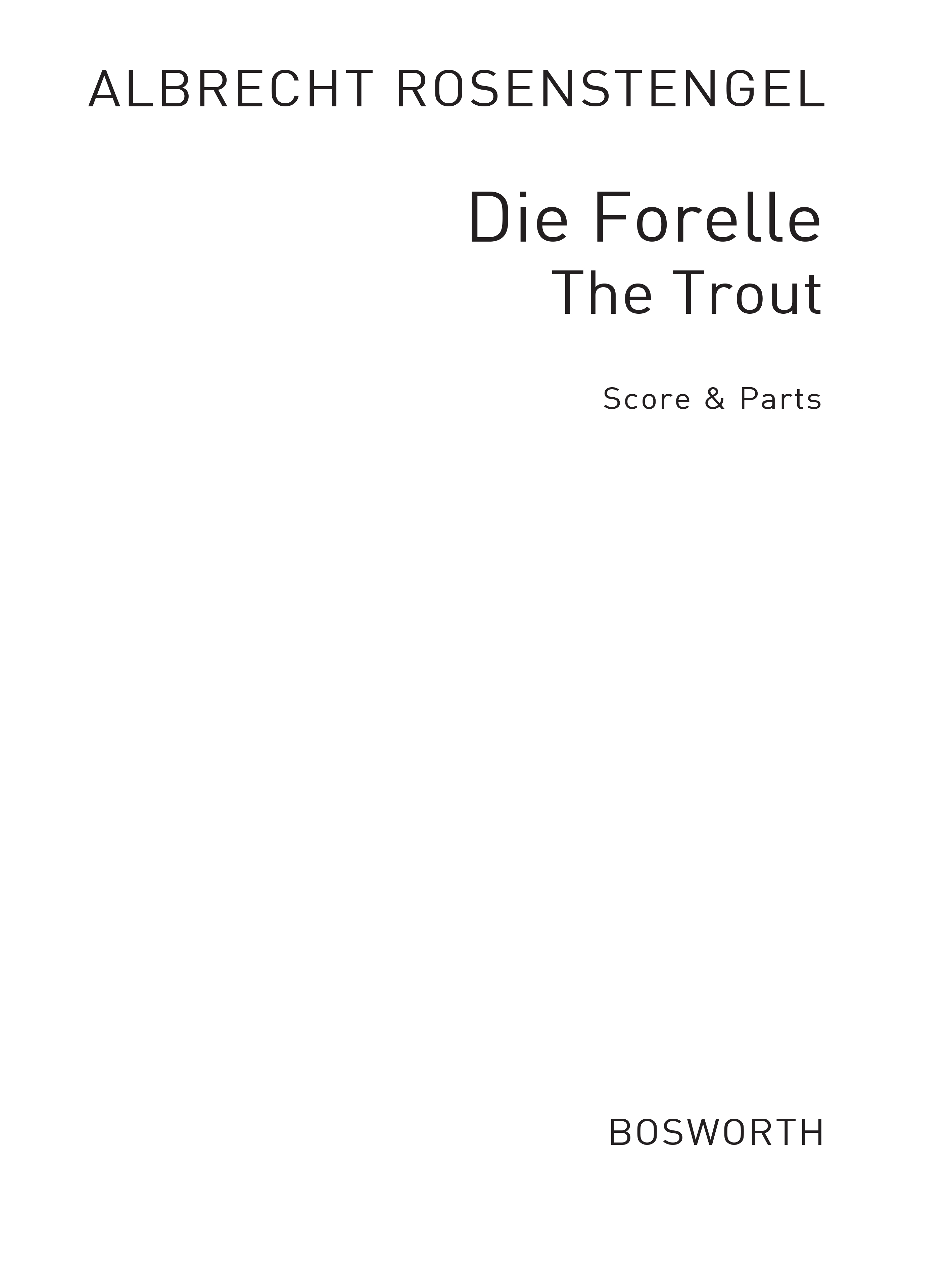 Franz Schubert: Forelle: Recorder Ensemble: Single Sheet