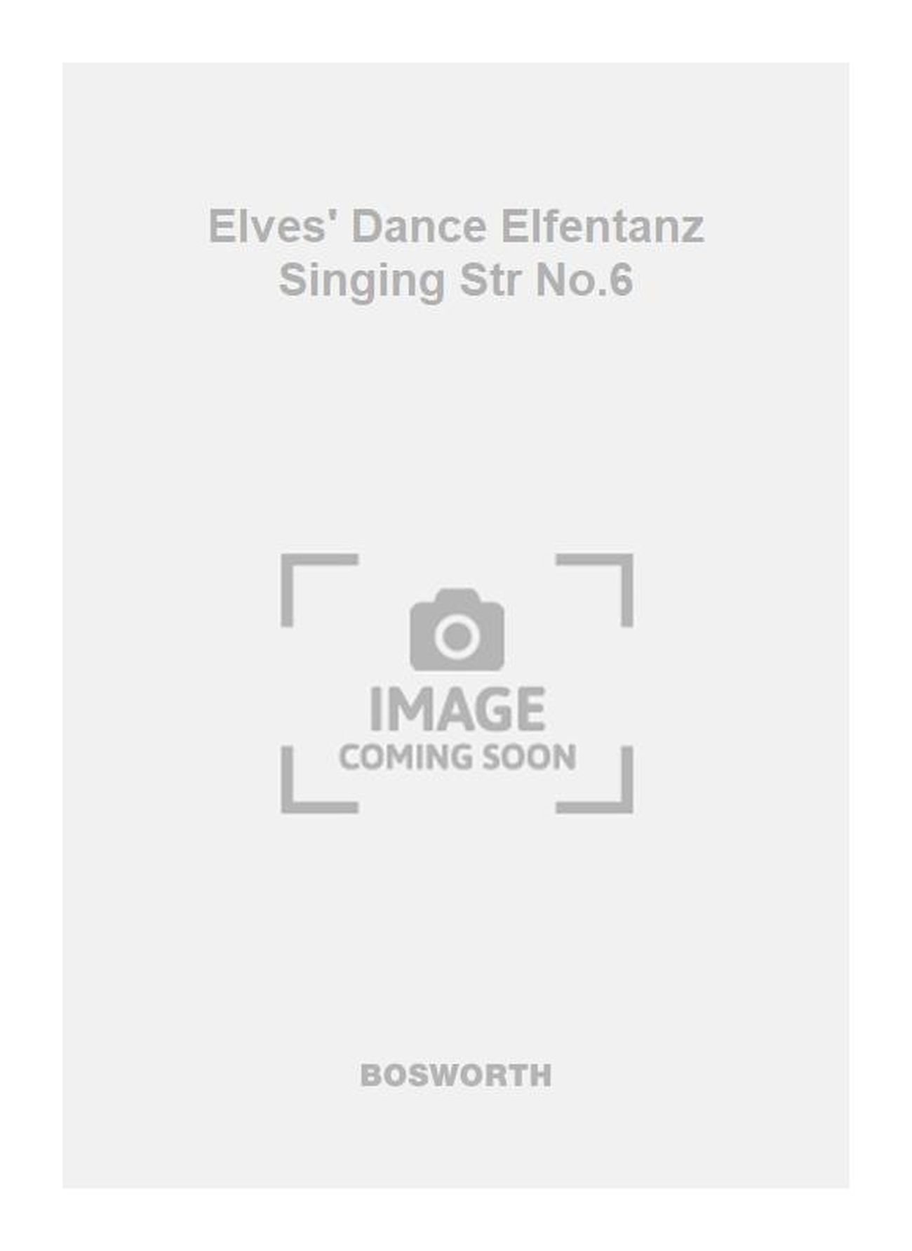 Ezra Jenkinson: Elves' Dance Elfentanz Singing Str No.6: Orchestra: Score